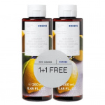 Korres Basil Lemon Renewing Body Cleanser puhdistusgeeli 1+1, 2x250 ml
