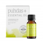 Puhdas+ 100 % Premium essential oil sitruunaruohoöljy, 10 ml