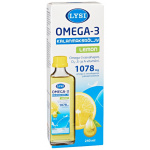 Lysi Omega-3 Lemon kalanmaksaöljy, 240 ml