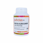 PT Puhdas+ Vahva Kurkumiini + Bioperine 250 mg, 120 vegekaps